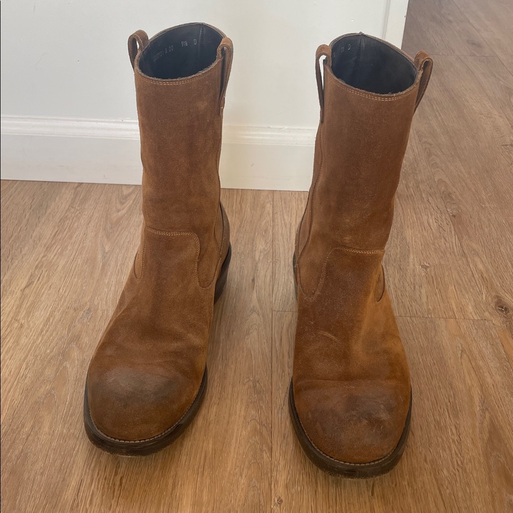Salvatore Ferragamo Tan Leather Men's Boots